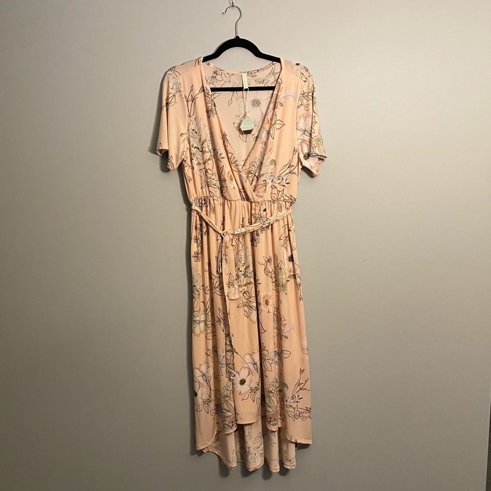 Ping Blush Maternity Dress, pink floral